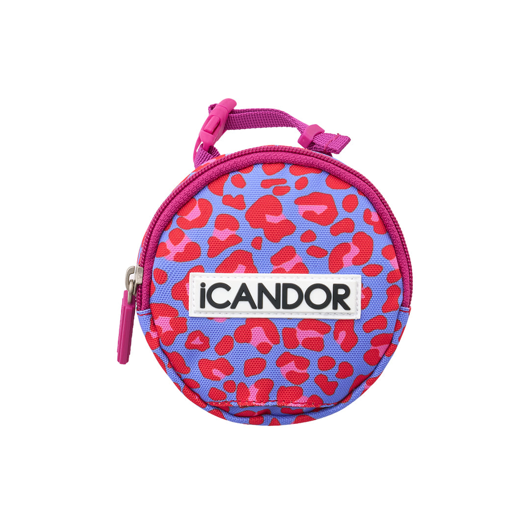 Dingle Dangle Poop Bag Pouch (Leopard Lavender Blue)