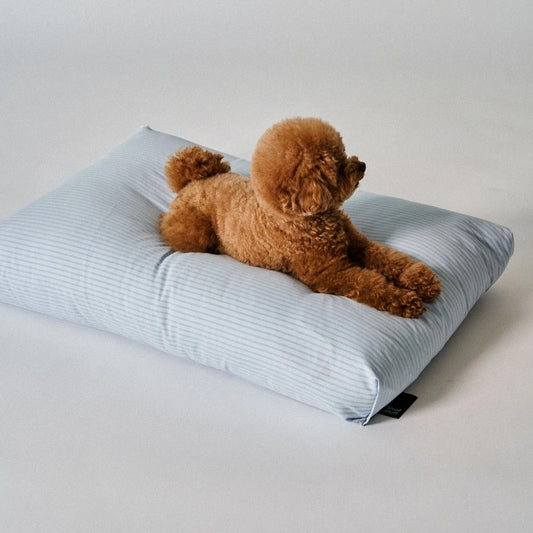 Rest Bed Striped Mist Blue