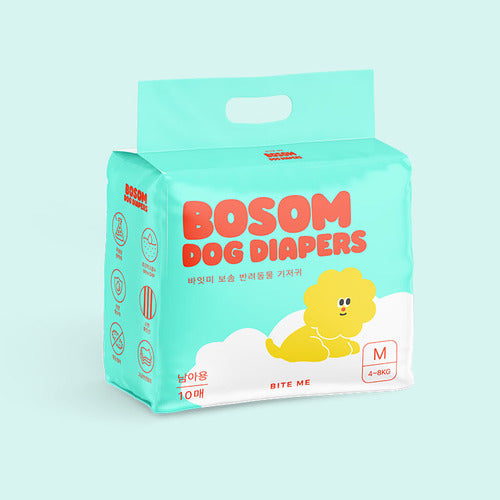 Bosom Dog Diapers - Male (S ~ XL)