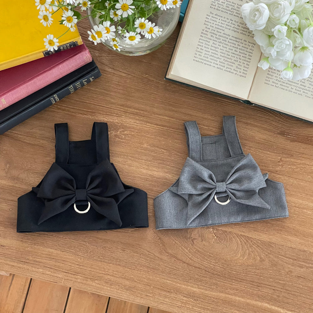 Big Ribbon Crop Vest Harness (2 colors)