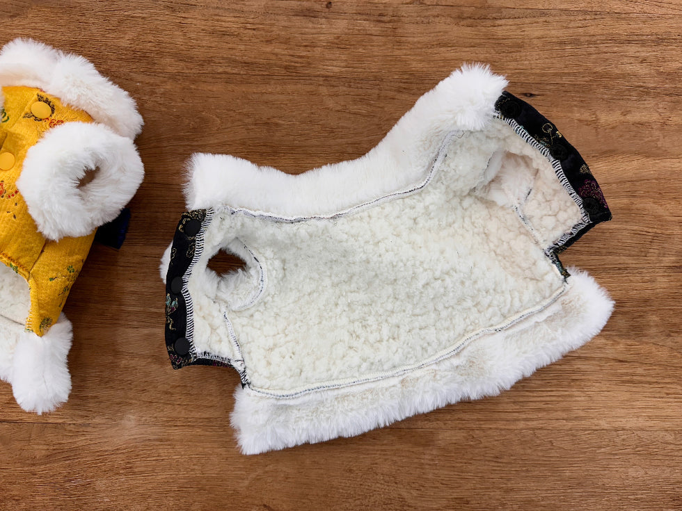 Quilted Angora Fur Hanbok Vest (2 colors)