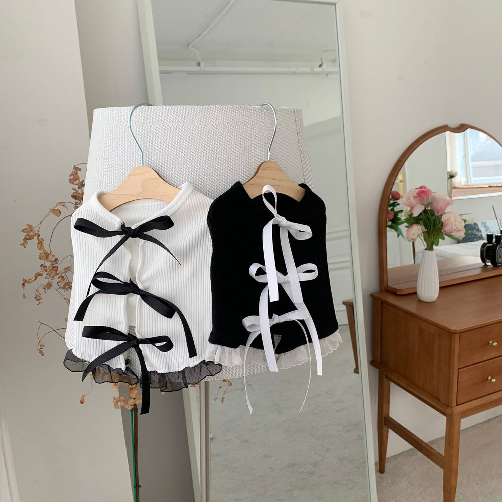 Ballet Ribbon Sleeveless Tee (2 colors)