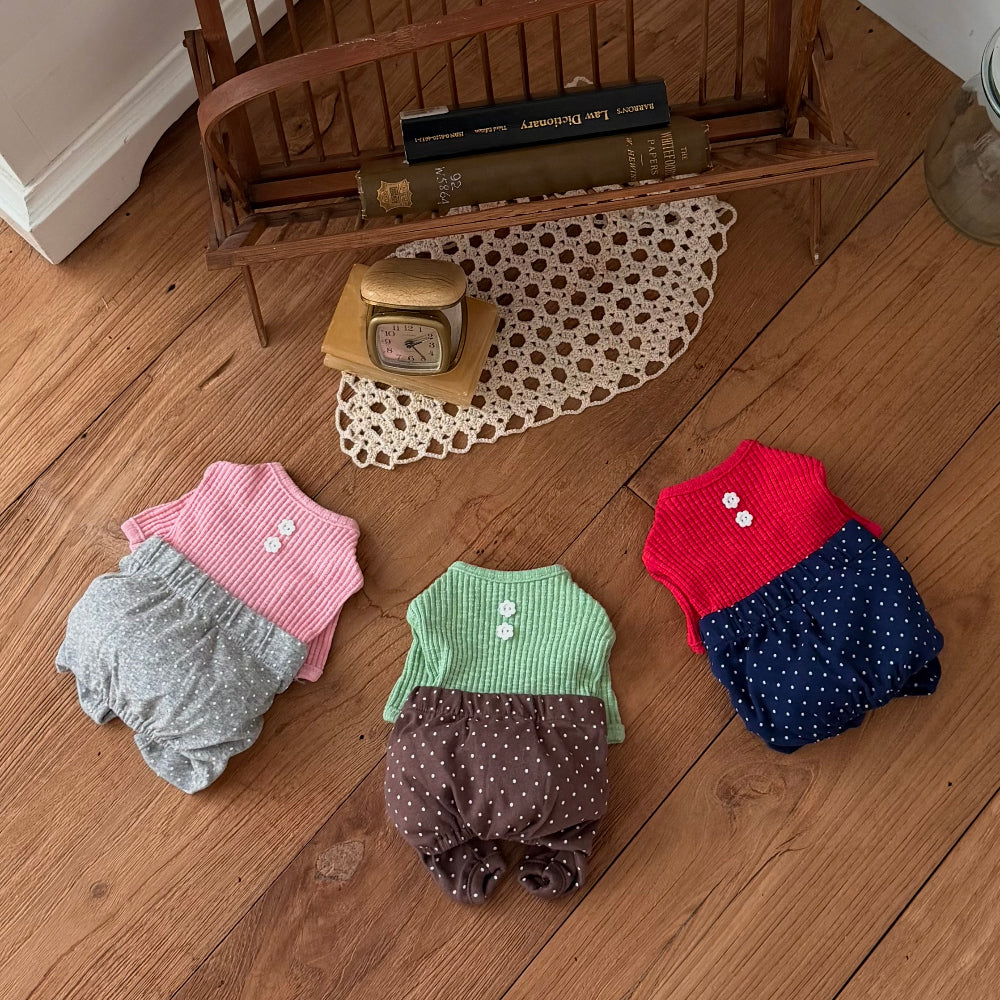Bebe Polka Dog Onesie (3 colors)