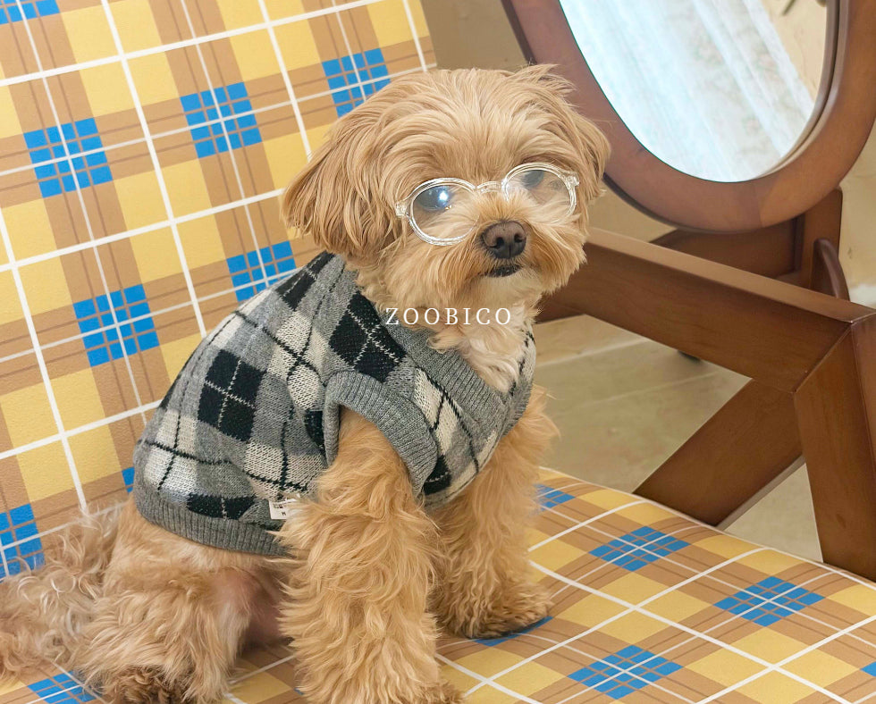 Argyle Knit Vest (2 colors)