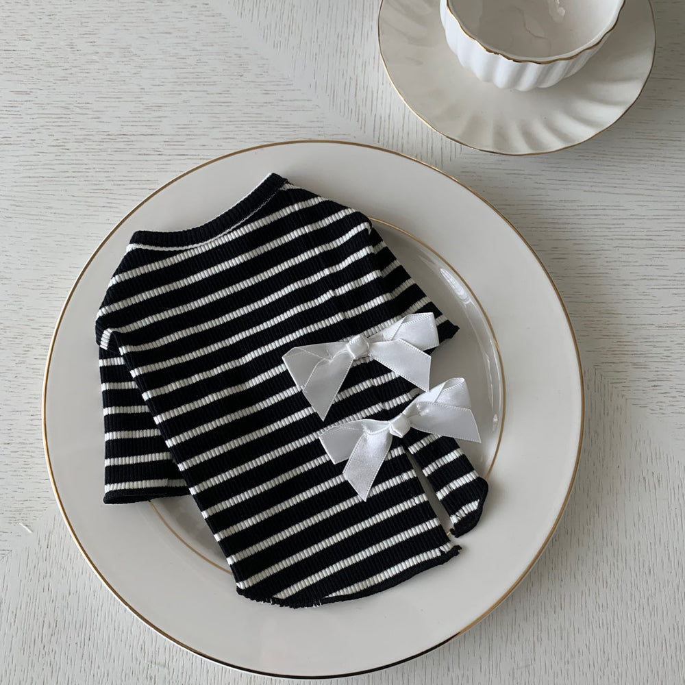 Ribbon Striped Tee (3 colors)