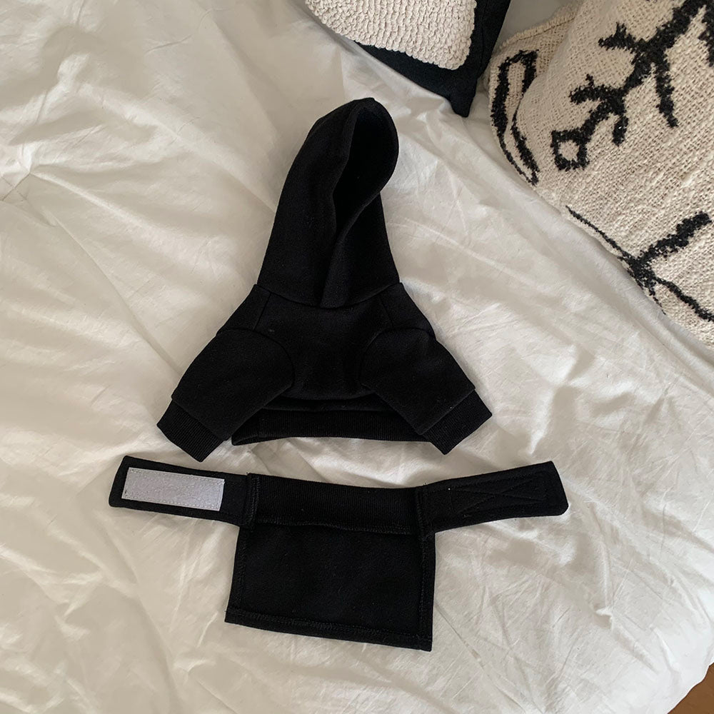 Bear Hoodie Crop Top + Skirt Set (3 colors)
