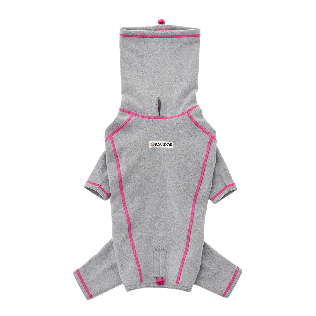 Polar Tweed Snood Suit  Melange Grey