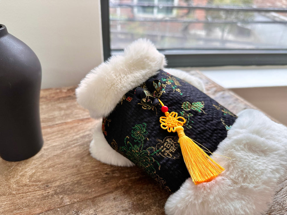 Quilted Angora Fur Hanbok Vest (2 colors)