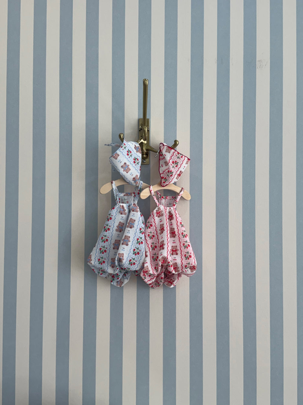Cherry Bear Bloomers Onesie (2 colors)