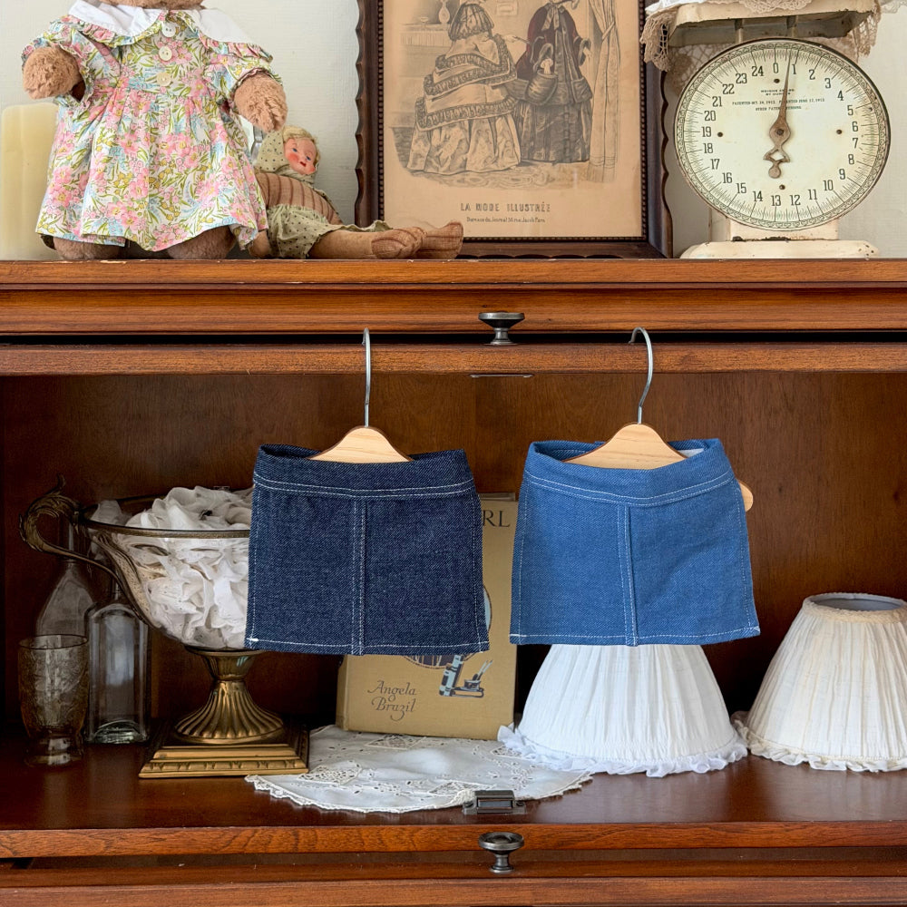 Denim Mini Skirt (2 colors)