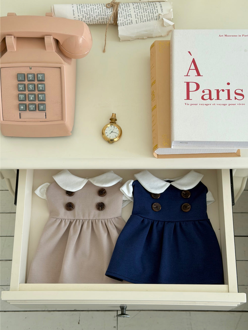Trench School Dress (2 colors)