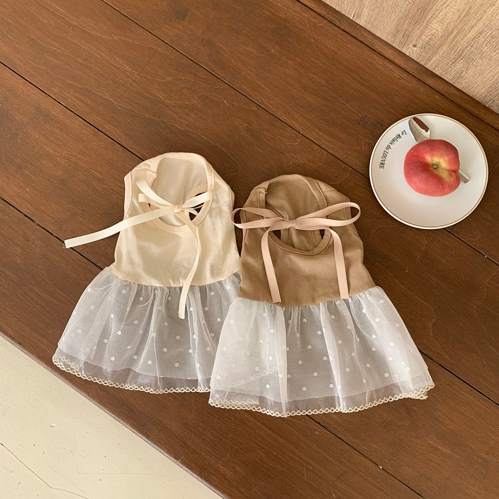 Ballet Ribbed Sleeveless Dress (2 colors)