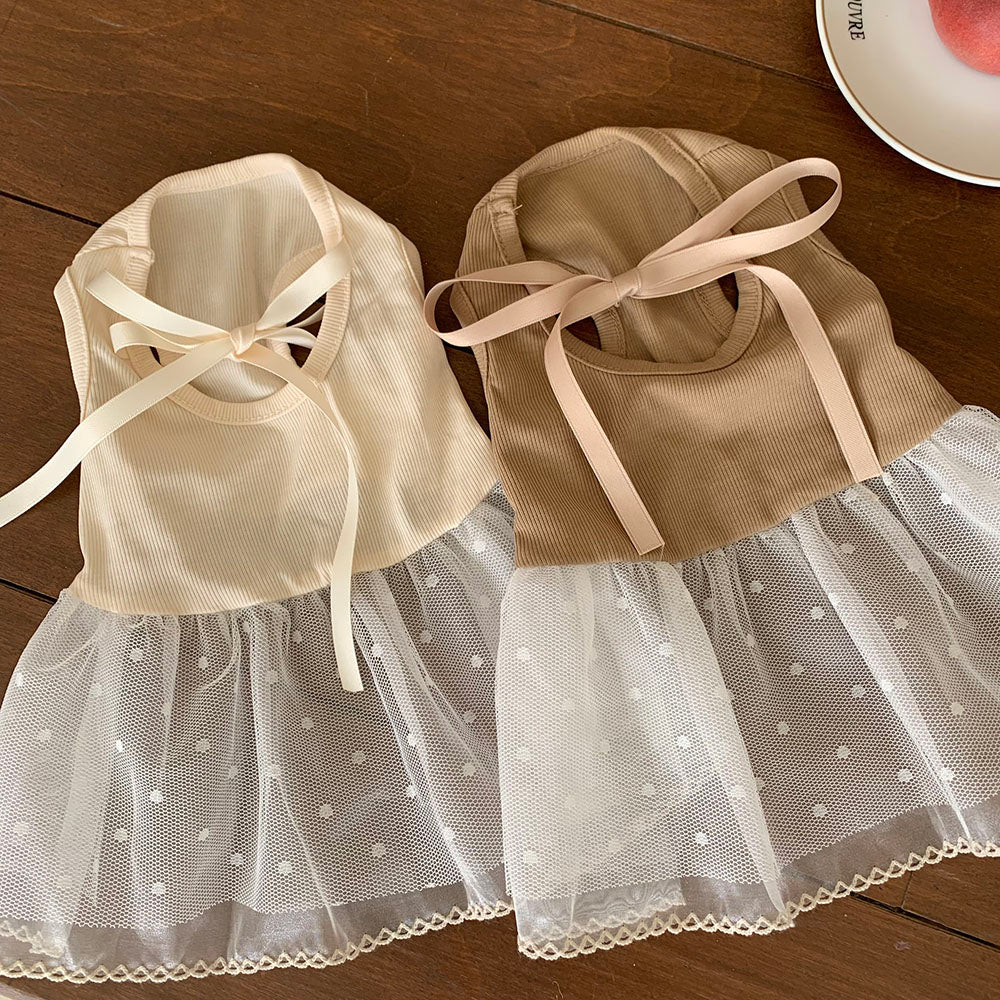 Ballet Ribbed Sleeveless Dress (2 colors)