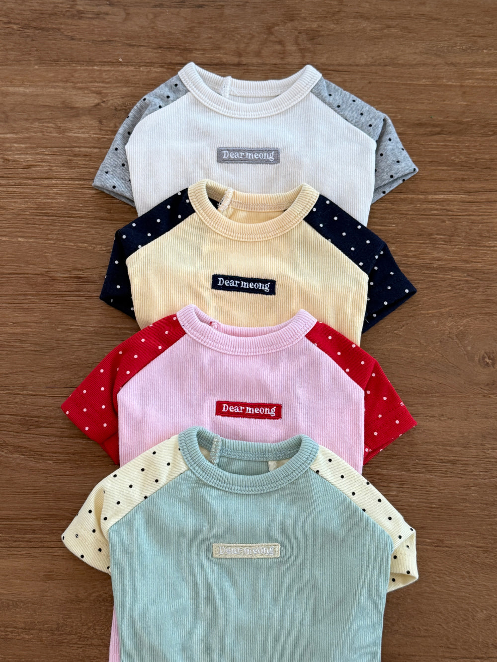 Polka Dot Raglan Tee (4 colors)