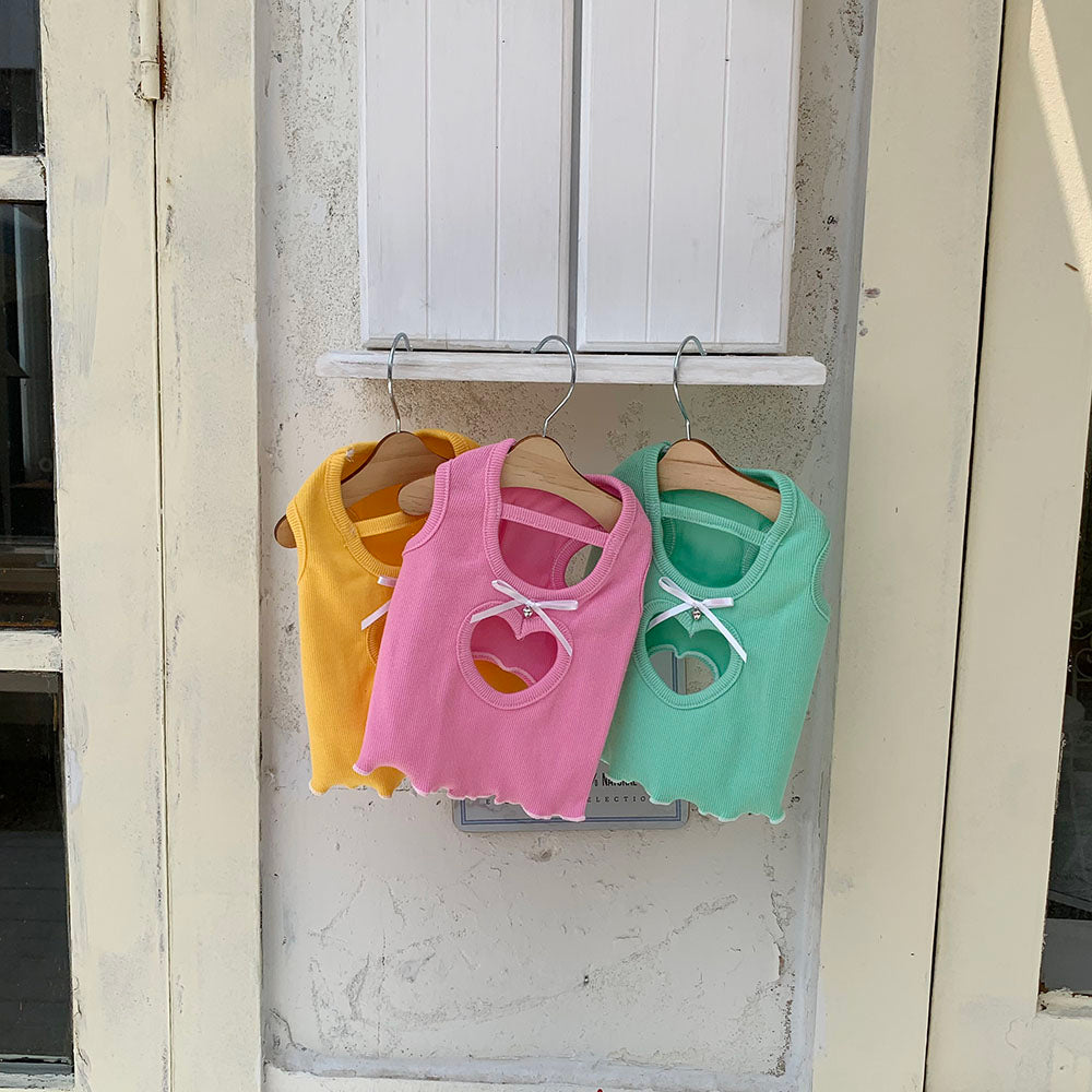 Heart Hole Sleeveless Tee (3 colors)