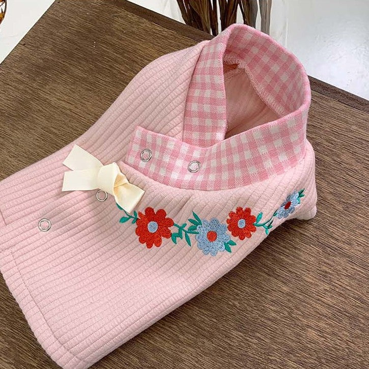 Daily Flower Quilted Hanbok Vest (2 colors)