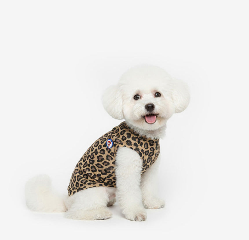 Leopard Dog Sleeveless Tee