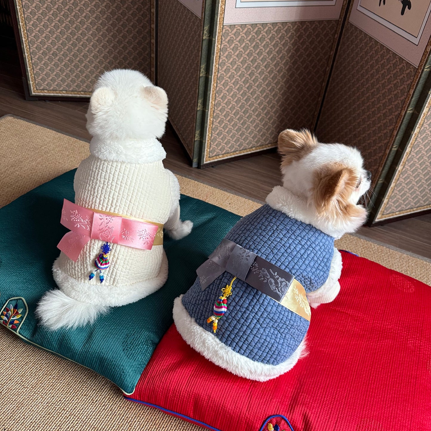 Pigment Cotton Quilted Hanbok Vest (5 colors)