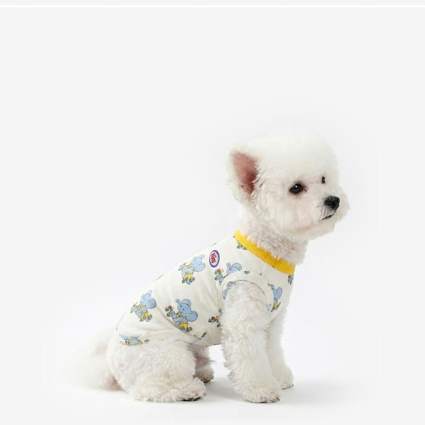 Blue Elephant Sleeveless Tee