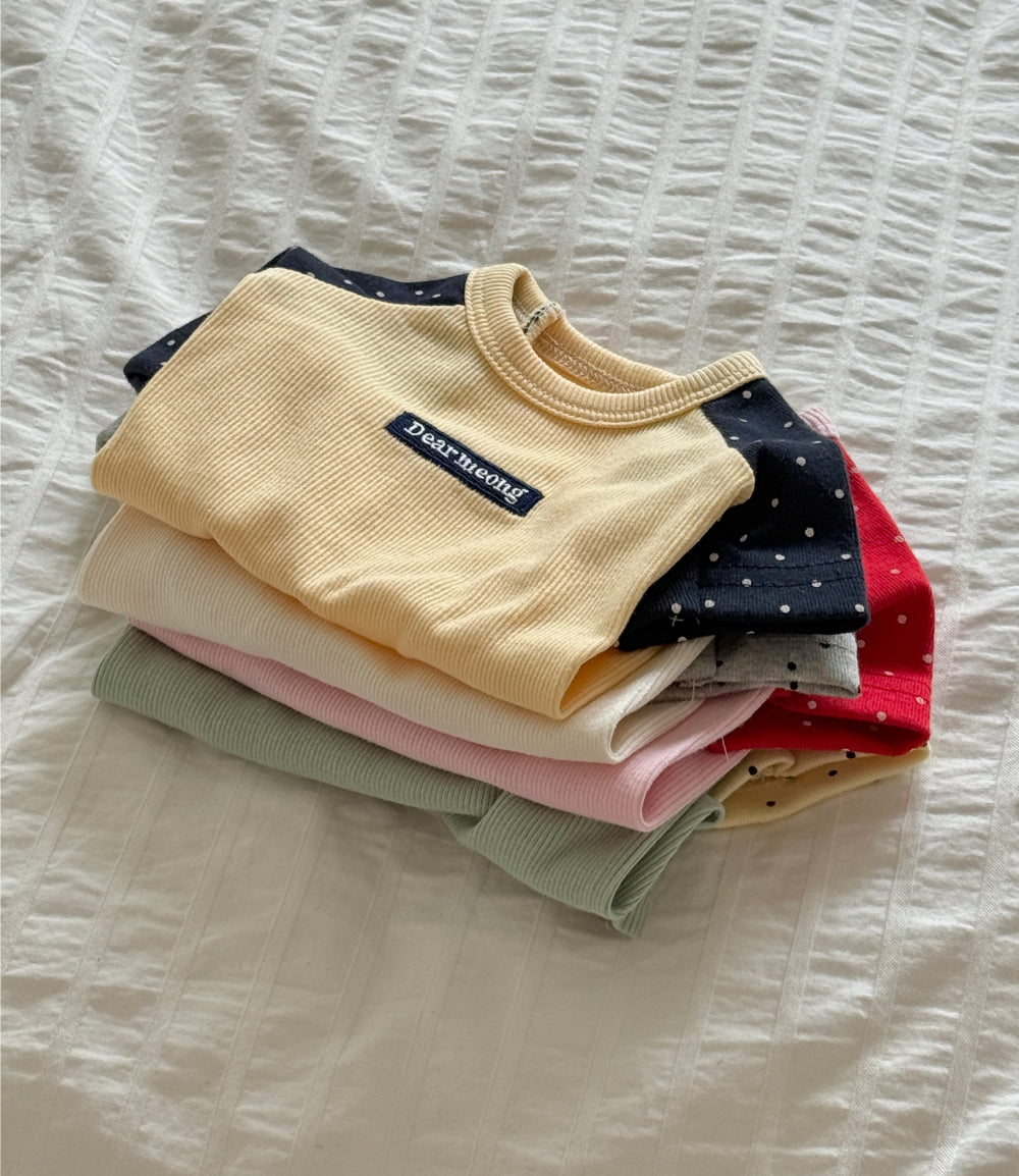 Polka Dot Raglan Tee (4 colors)