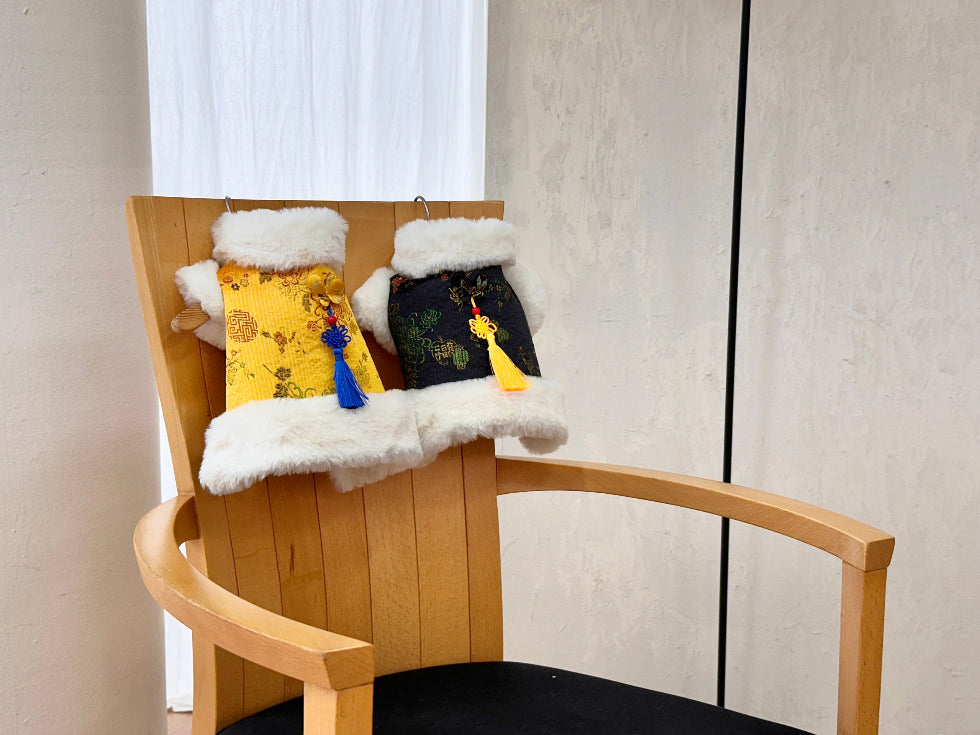 Quilted Angora Fur Hanbok Vest (2 colors)