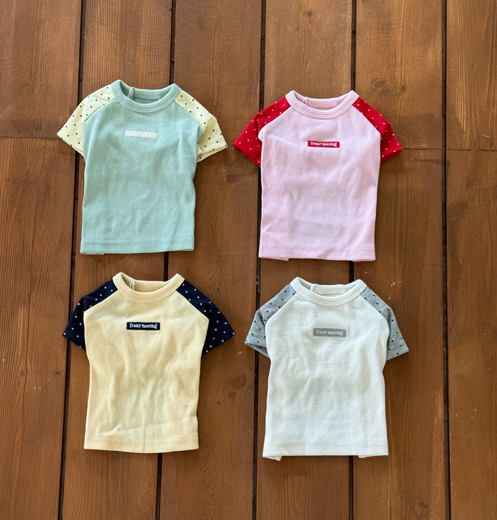 Polka Dot Raglan Tee (4 colors)