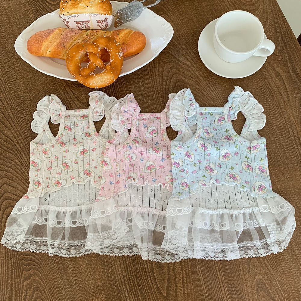 Fairy Petal Frill Dress (3 colors)