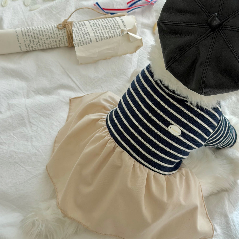 Marine French Dress (2 colors)
