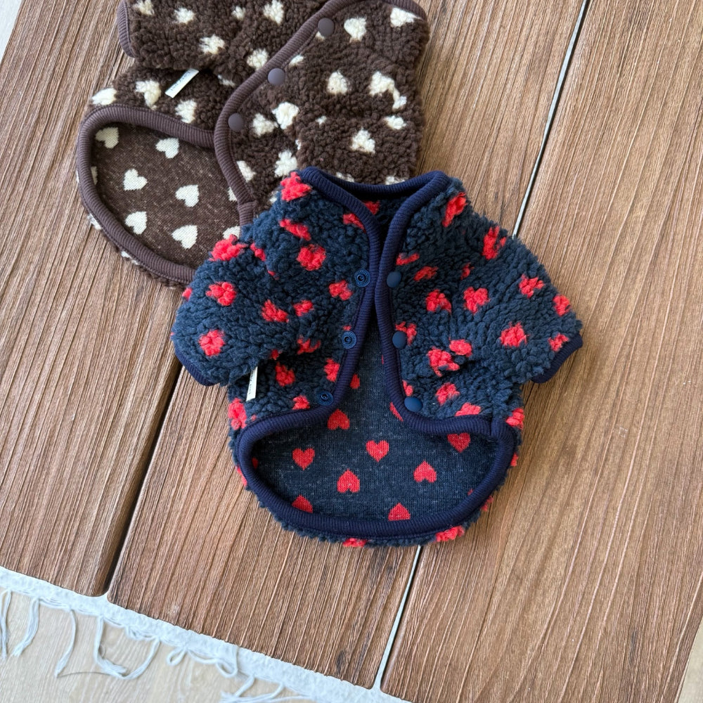 Heart Dumble Fleece Harness Jacket (2 colors)