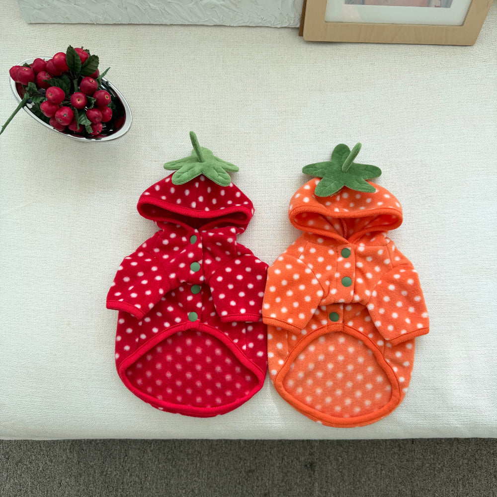 Fruity Dot Fleece Jacket (2 colors)