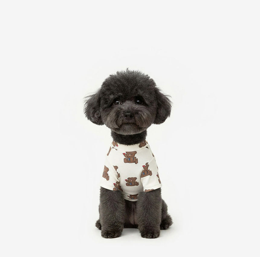 Bok Bear Dog Tee Ivory
