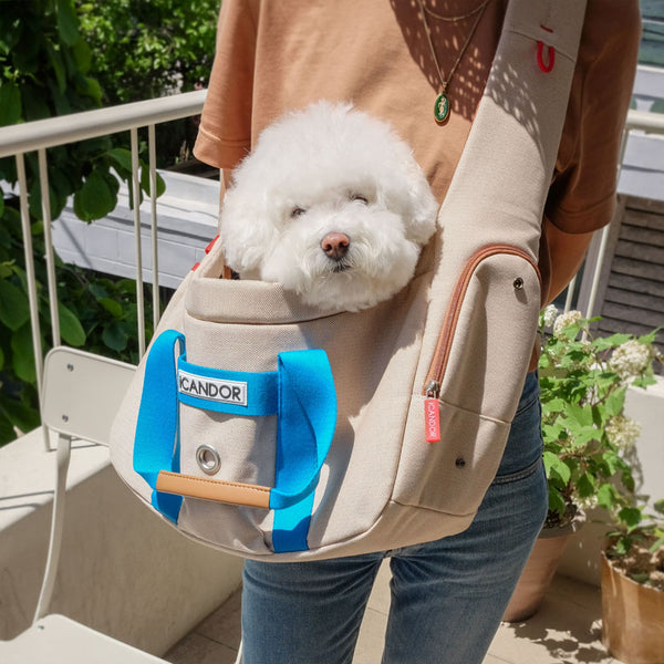 PEEK-A-BOO Pet Sling Bag (Melting Cream)