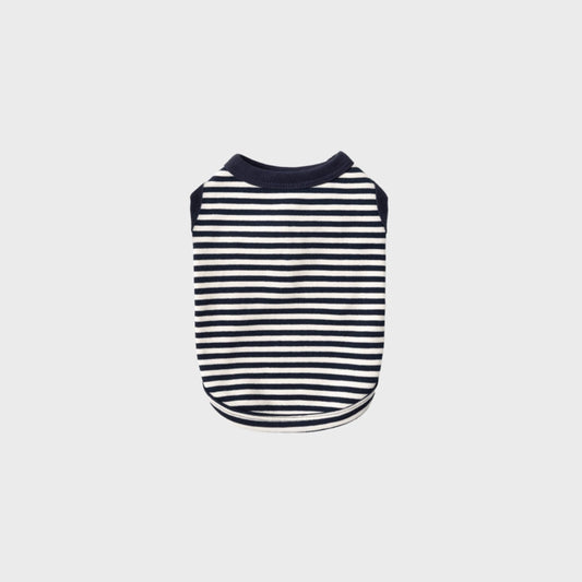 Striped Sleeveless Black