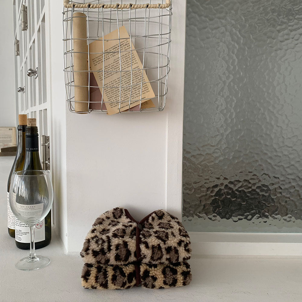 Leopard Sherpa Vest (2 colors)