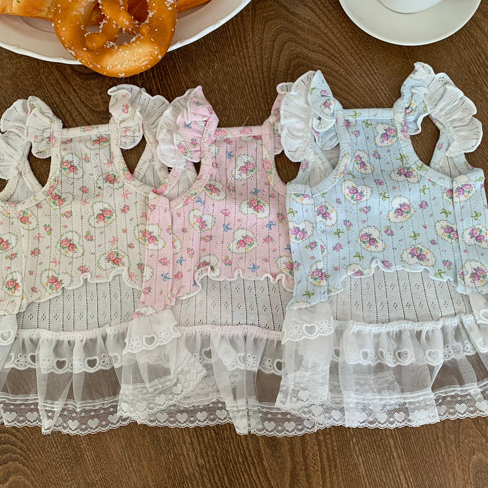 Fairy Petal Frill Dress (3 colors)
