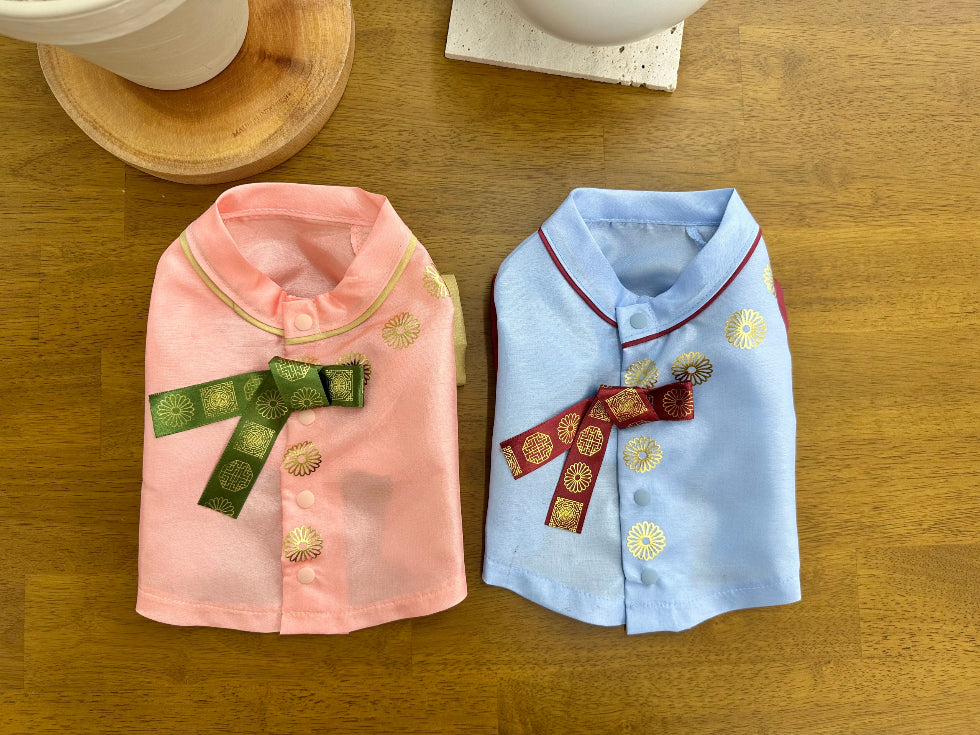 Gold Emblem Traditional Hanbok Vest (2 colors)