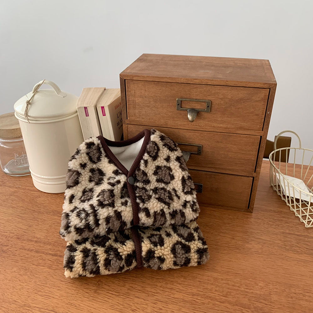 Leopard Sherpa Vest (2 colors)