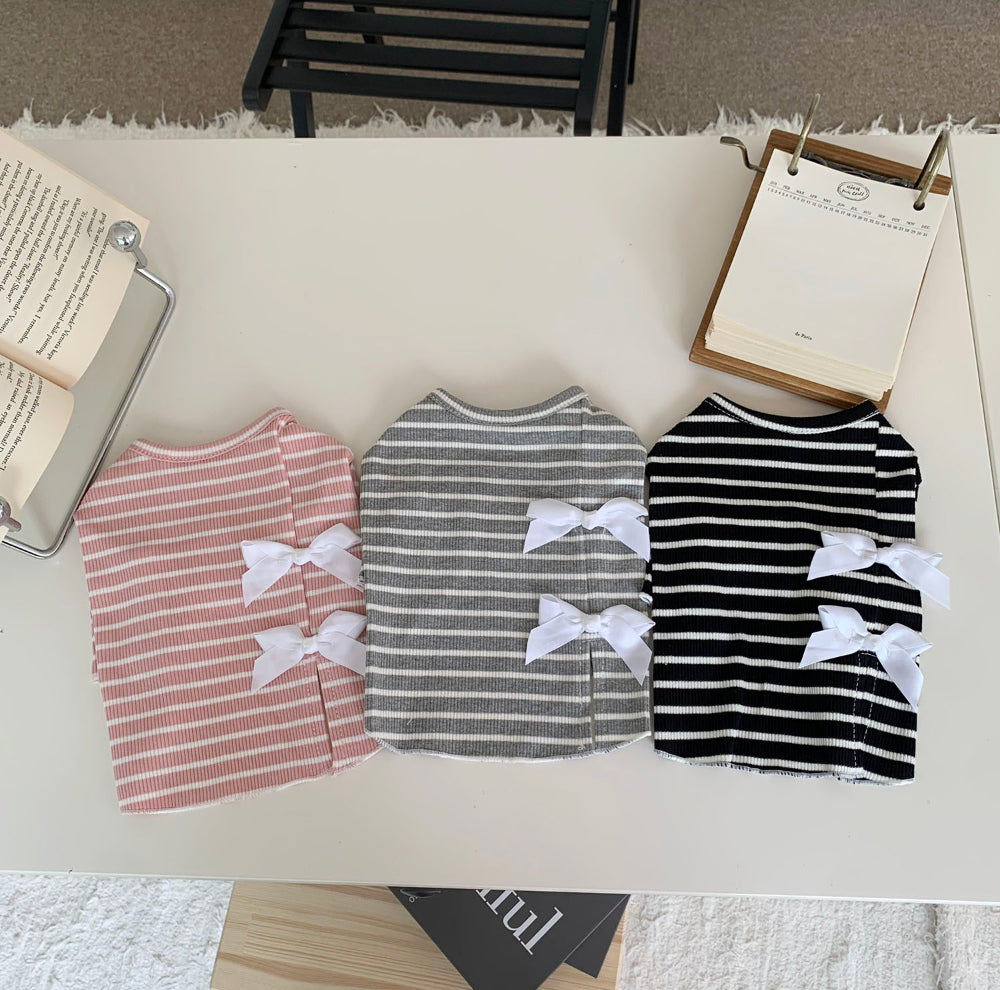 Ribbon Striped Tee (3 colors)