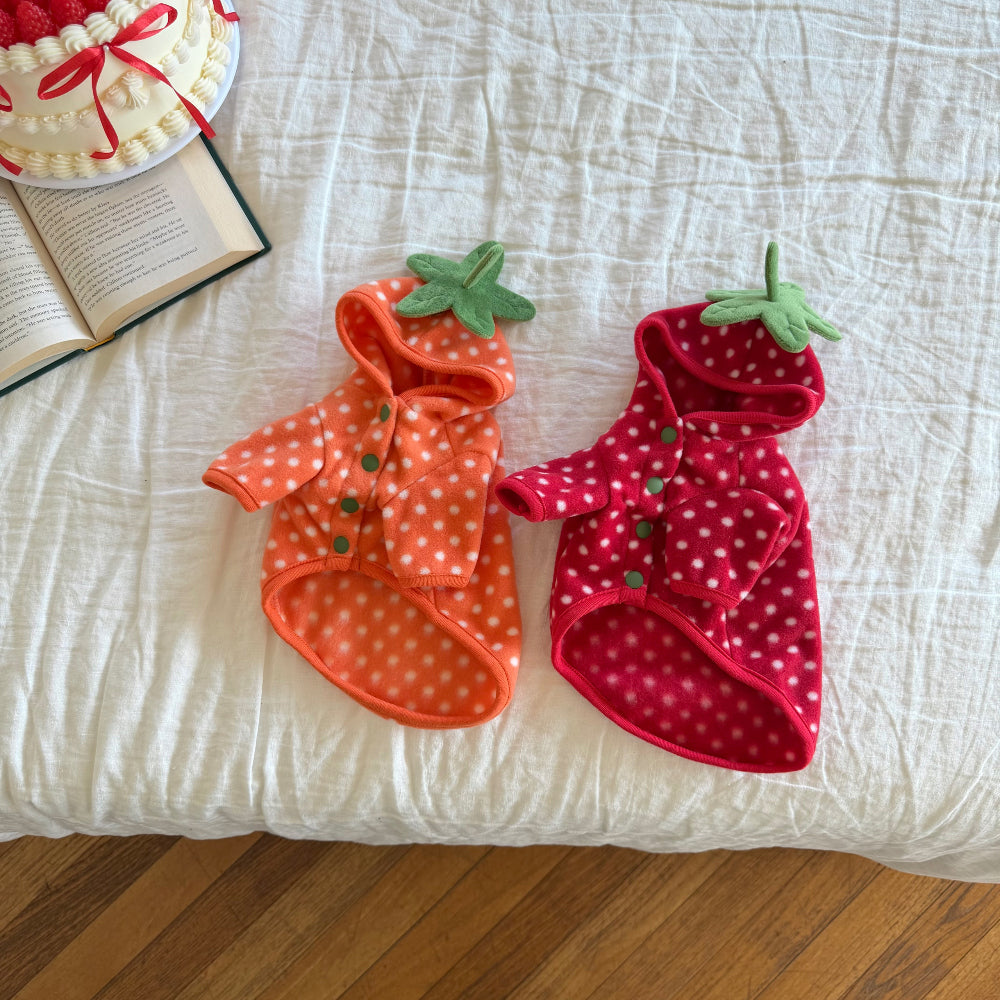 Fruity Dot Fleece Jacket (2 colors)