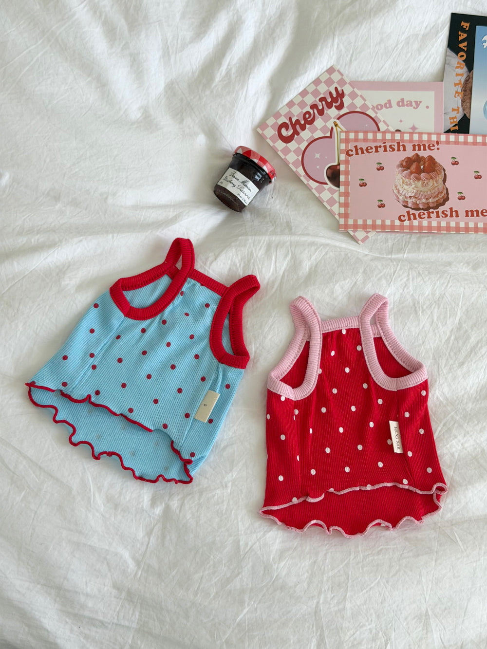 Heart Hole Polka Dot Top (2 colors)