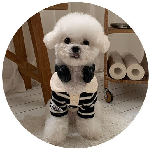 Big Heart Stripe Collar T-Shirt (3 colors)