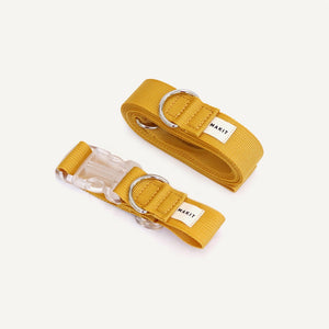 Makit Mustard Collar & Leash Set