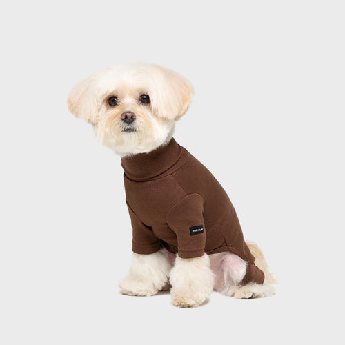 Heat Roll Neck Onesie (Brown)