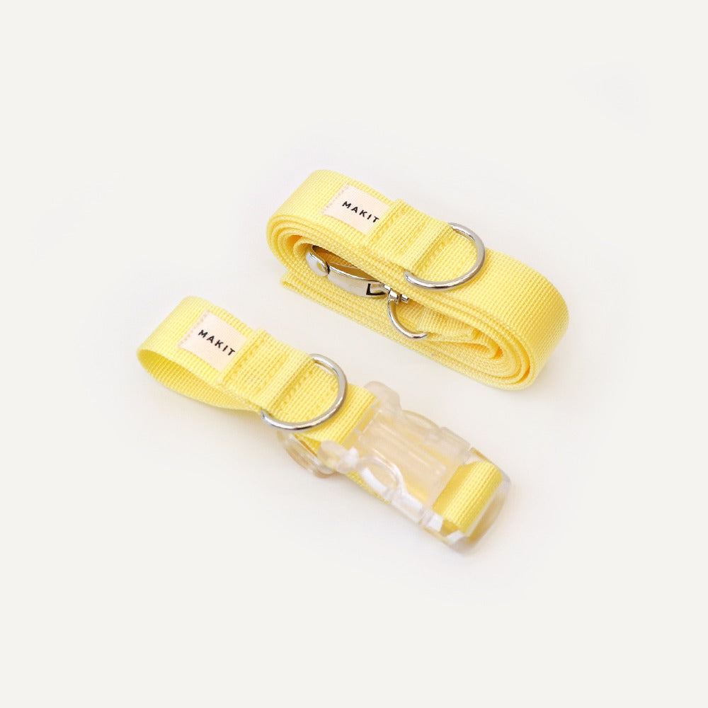 Makit Baby Yellow Collar & Leash Set
