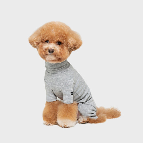Heat Roll Neck Onesie (Melange Gray)