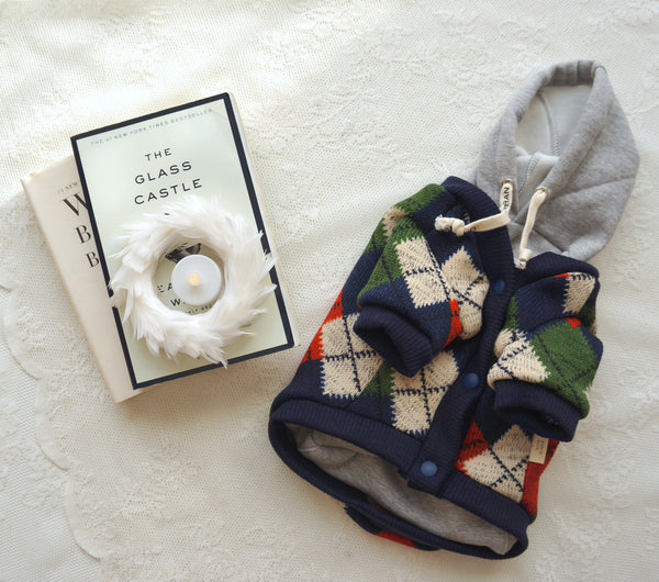 Argyle Fleece Cardigan (2 colors)