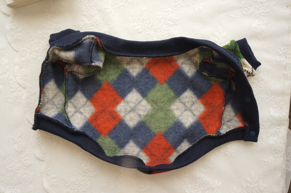 Argyle Fleece Cardigan (2 colors)