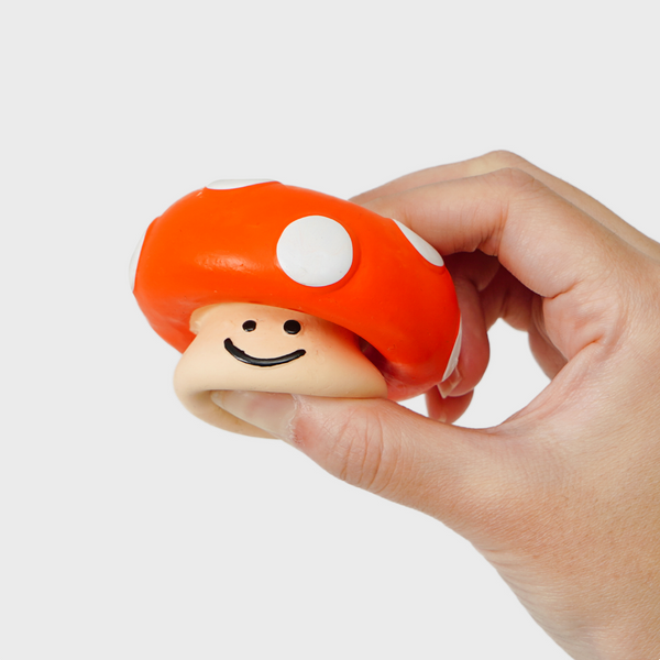 Orange Mushroom Latex Toy