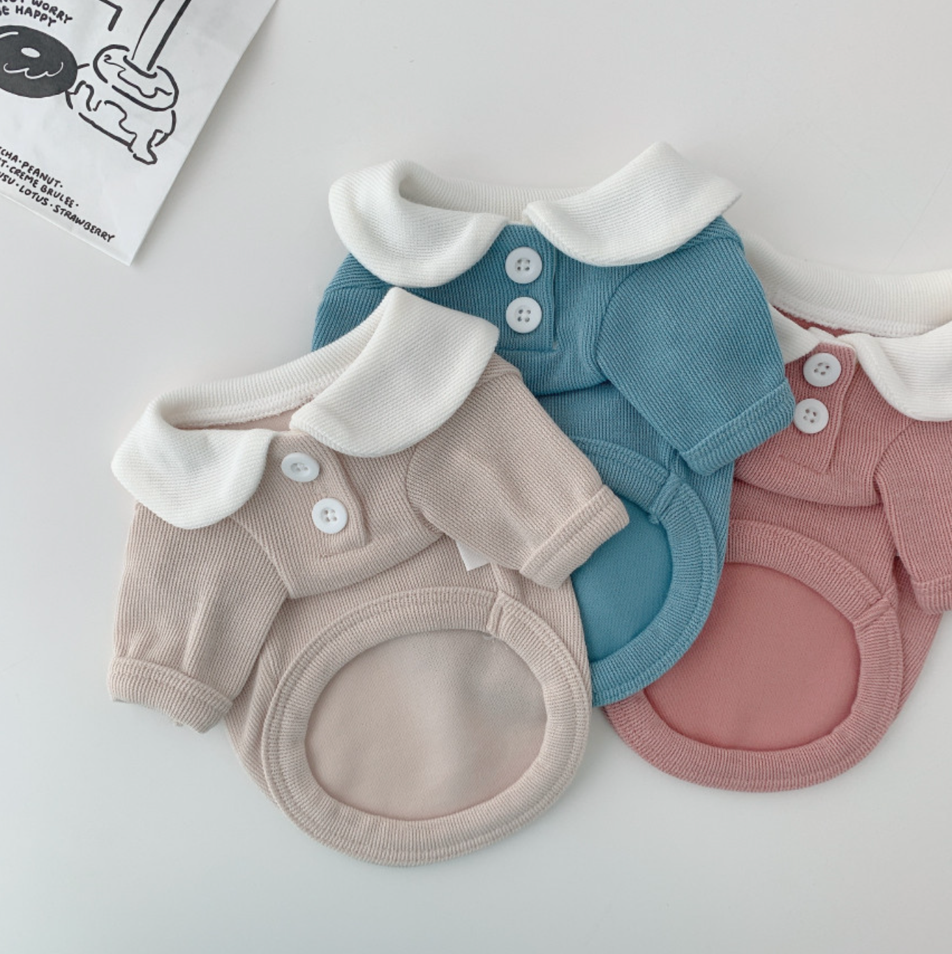 Pastel Collared Tee (3 Colors)