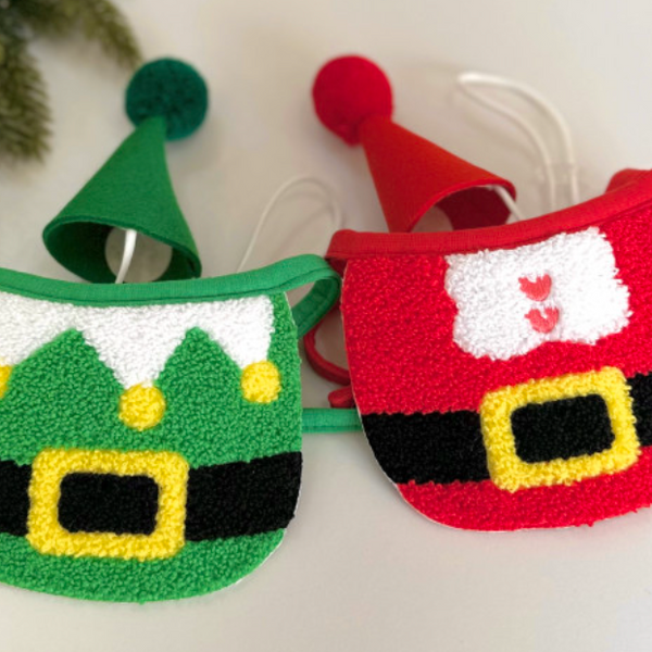 Christmas Cape Bib (6 styles)